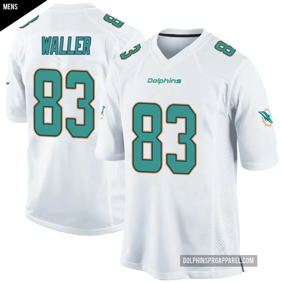 Men's Miami Dolphins ＃83 Darren Waller White Game Jersey