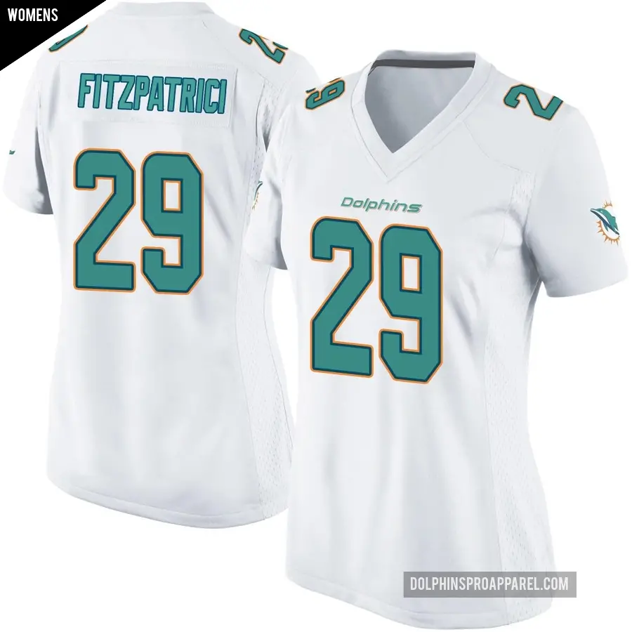 Women's Miami Dolphins ＃29 Minkah Fitzpatrick White Game Jersey
