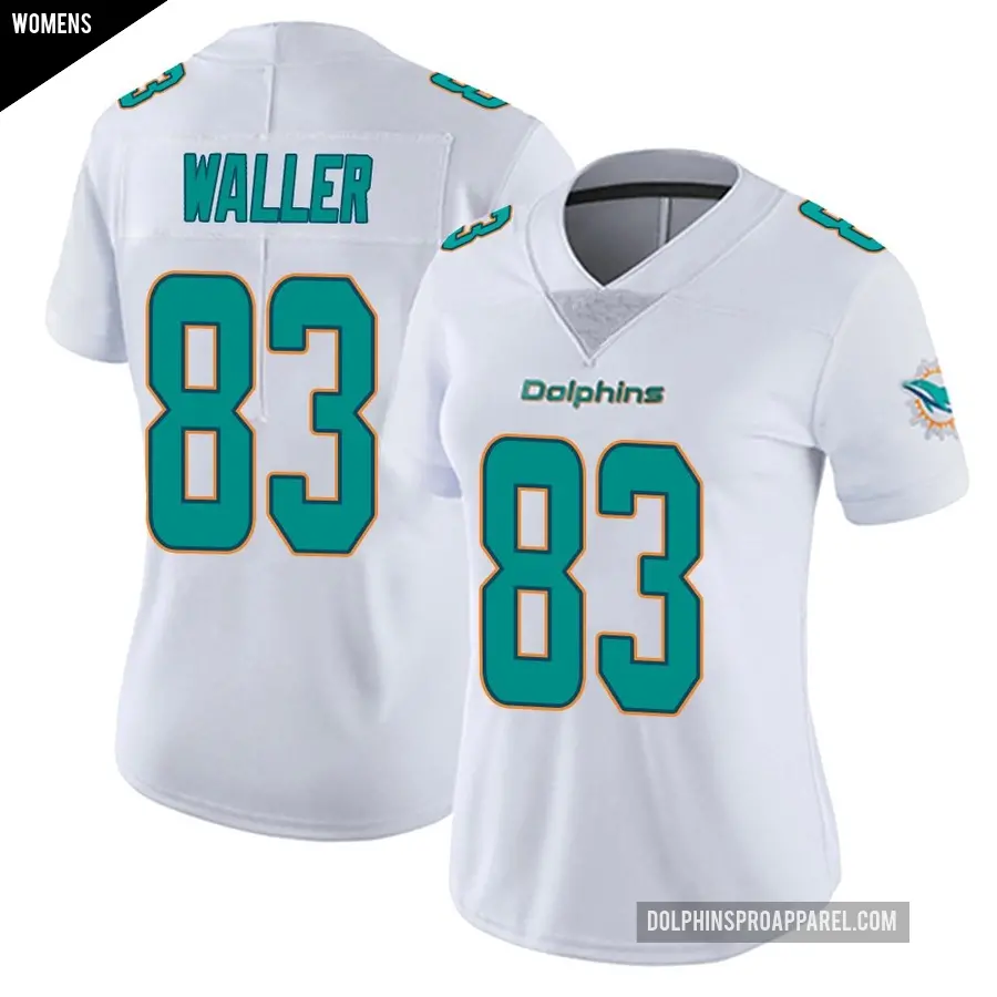 Women's Miami Dolphins ＃83 Darren Waller White limited Vapor Untouchable Jersey