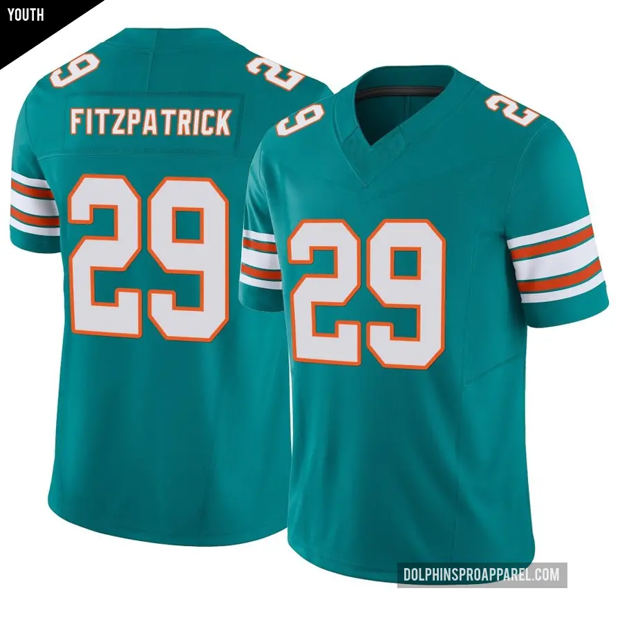 Youth Miami Dolphins ＃29 Minkah Fitzpatrick Aqua Limited Alternate Vapor F.U.S.E. Jersey