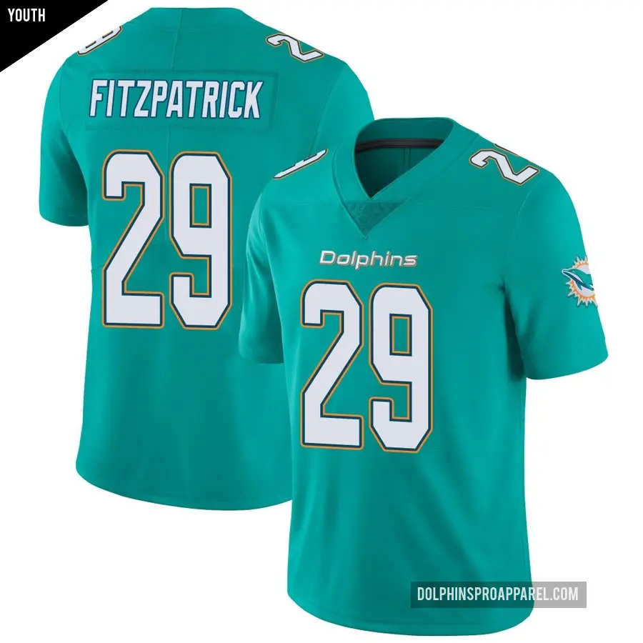 Youth Miami Dolphins ＃29 Minkah Fitzpatrick Aqua Limited Team Color Vapor Untouchable Jersey